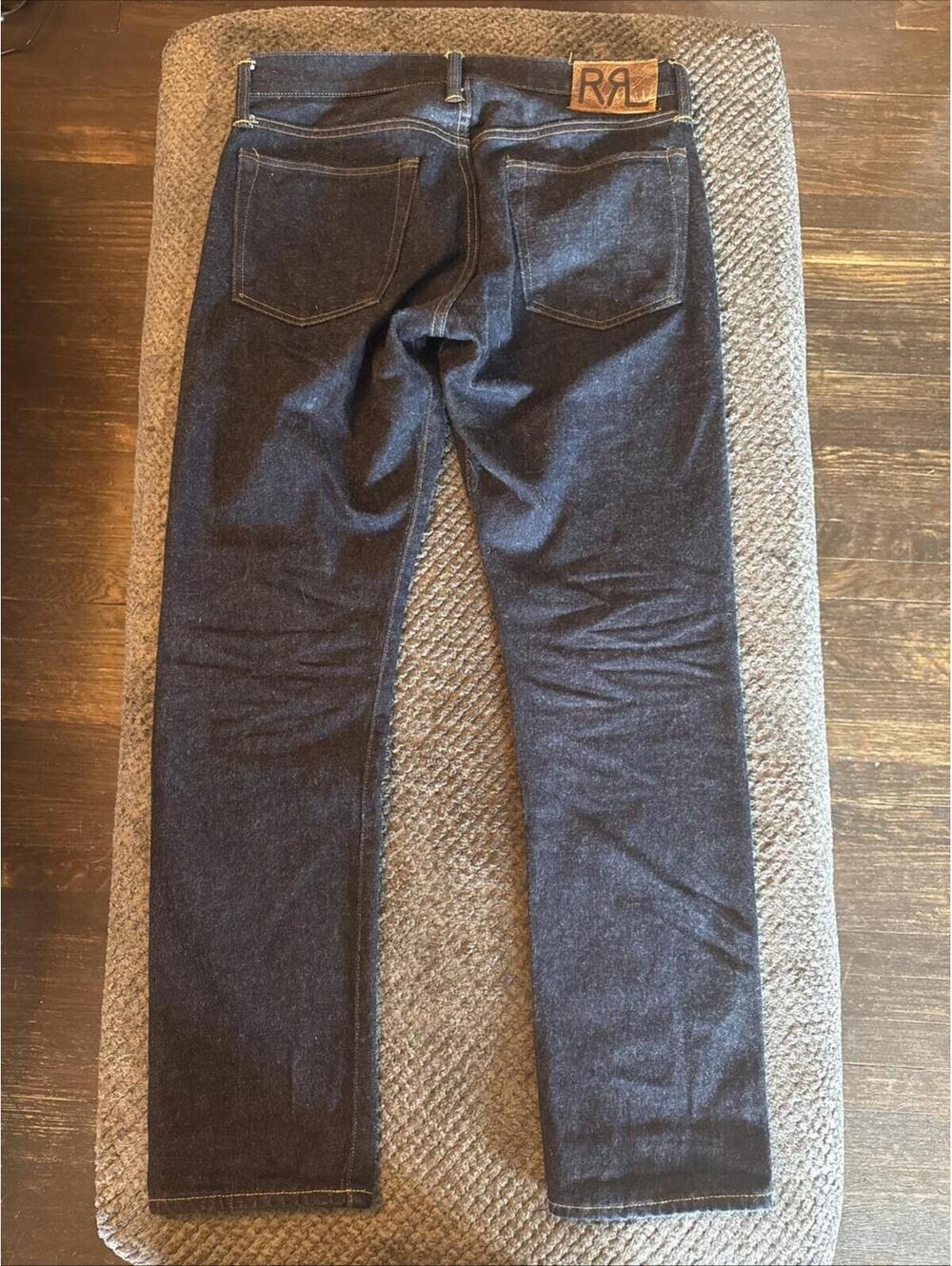 RRL Men's Slim Fit Japan Woven  Selvedge Denim Jeans 32x30 Made in USA